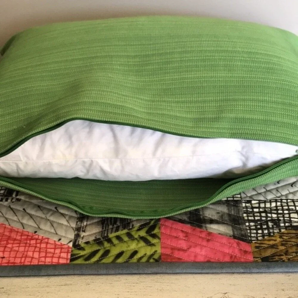 Green Pillow Parker B. Smith Vintage House Duck Feather Fill NWT